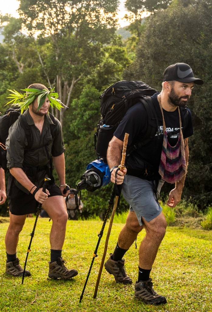 Leaders trekking on the Kokoda Track