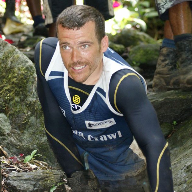 Kurt Fearnley crawling the Kokoda Track